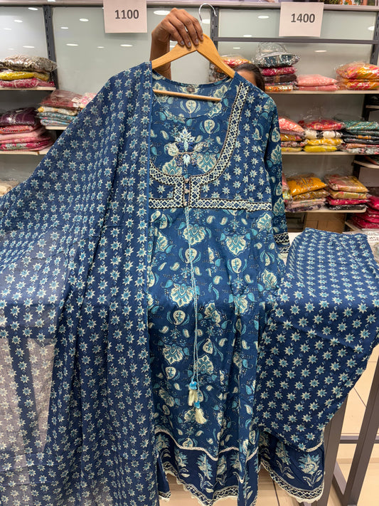 Blue Anarkali Suit