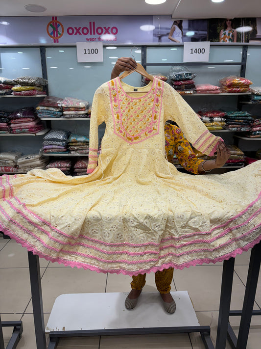 Yellow Anarkali Suit