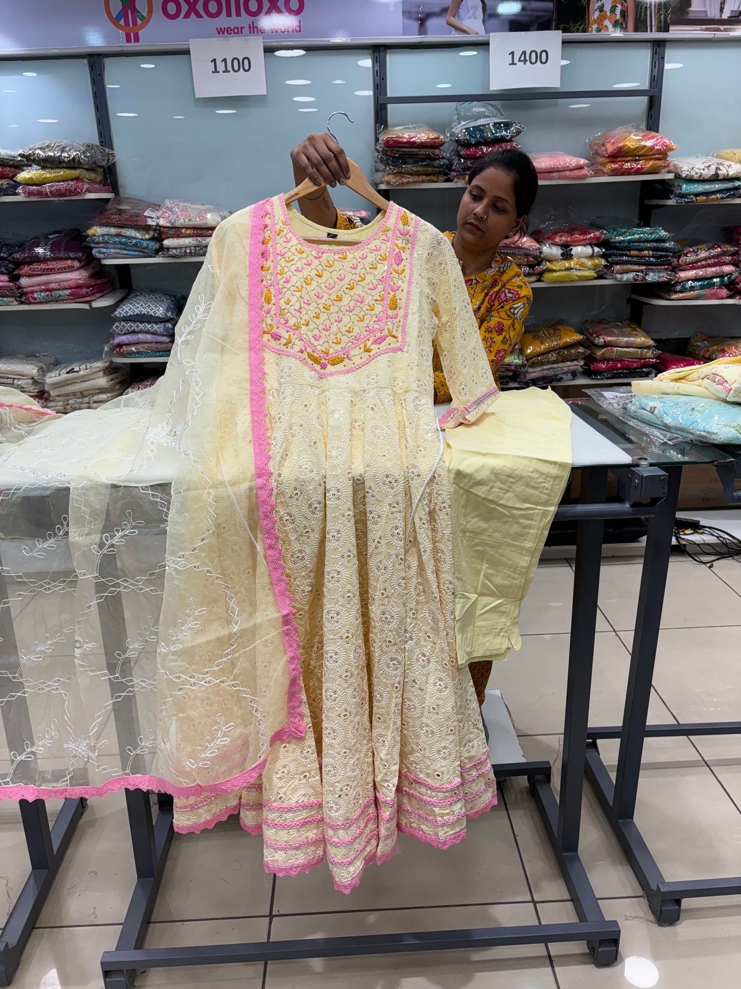 Yellow Anarkali Suit