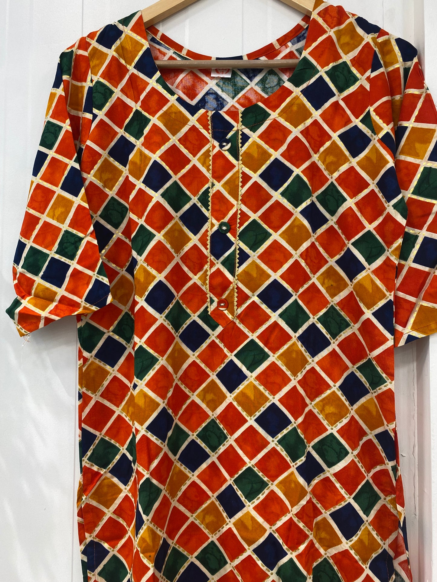 Multicolor Rayon Kurti