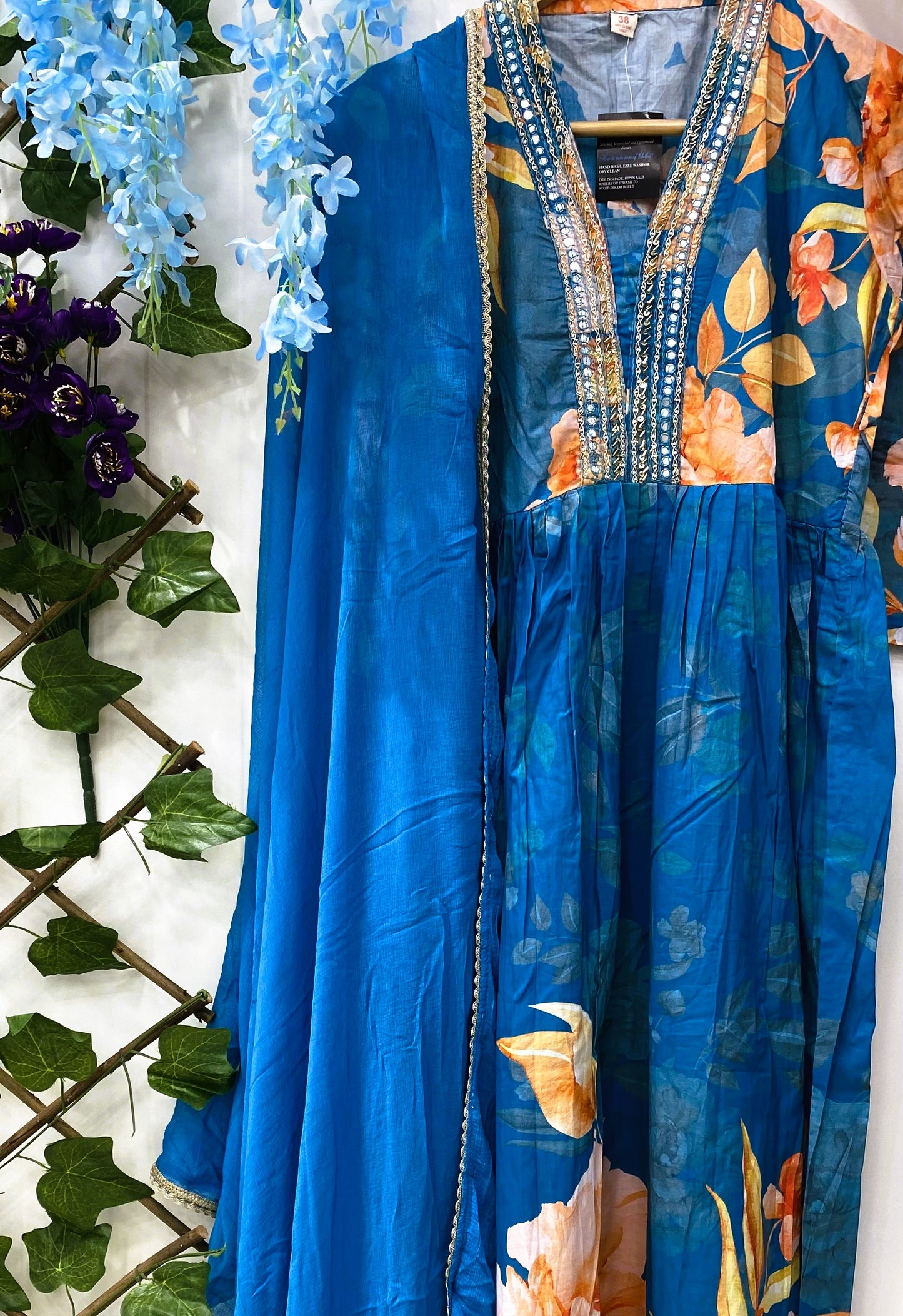 Blue Anarkali Suit