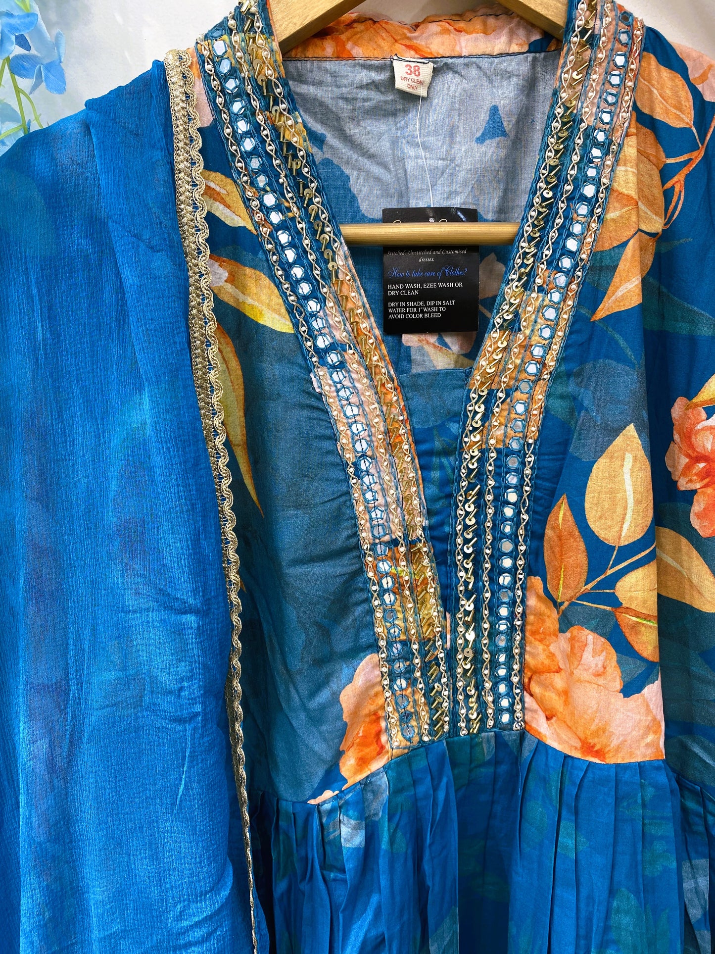 Blue Anarkali Suit