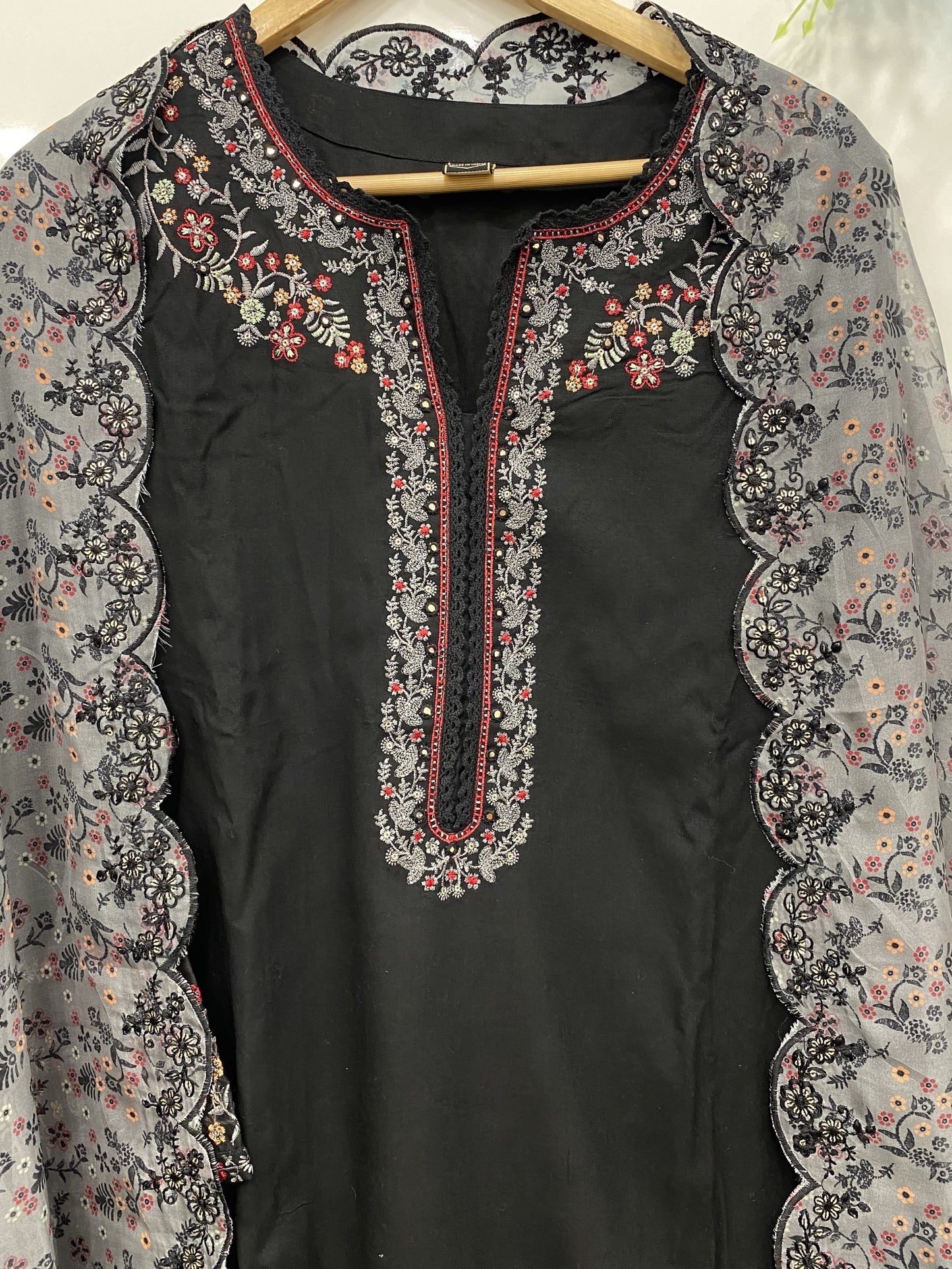 Black Pakistani Style Suit